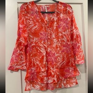 Grand & Greene Flowy Beachy Floral Top